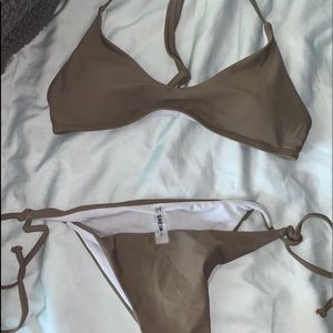 this is a tanish, brownish bikini from shein
